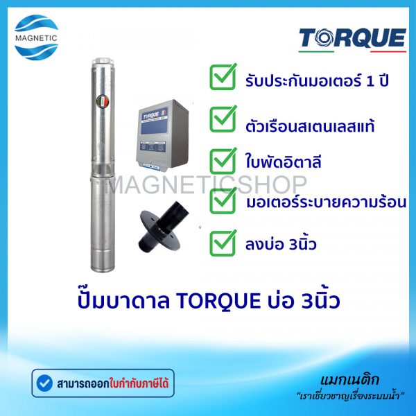 ปั๊มบาดาล TORQUE บ่อ 3นิ้ว.Tem