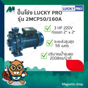 ปั๊มโข่ง 2ใบพัด LUCKY PRO รุ่น 2CMP50/160A 3HP 2"x2"