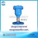 ประตูระบายอากาศ แบบลูกลอยเดี่ยว แอร์วาล์ว AV มอก.Tem