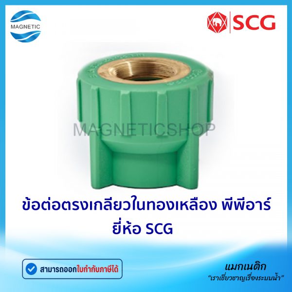 ข้อต่อตรงเกลียวในทองเหลือง PPR.Tem