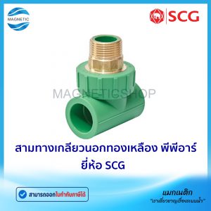 สามทางเกลียวนอกทองเหลือง พีพีอาร์ ยี่ห้อ SCG
